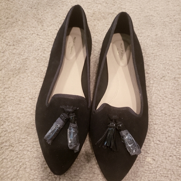 Black Hush Puppies loafers - Picture 1 of 2